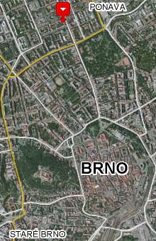 Mapa - brno
